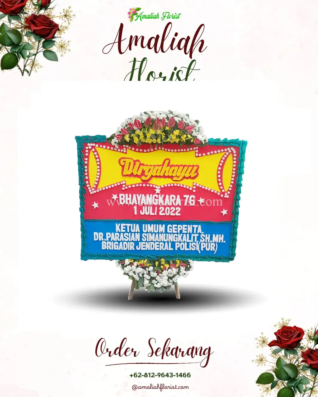 Papan Bunga HUT Ulang Tahun Sooko